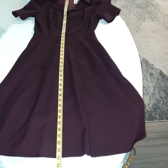 Gal Meets Glam Burgundy Dress Size 2 - Picture 12 of 15